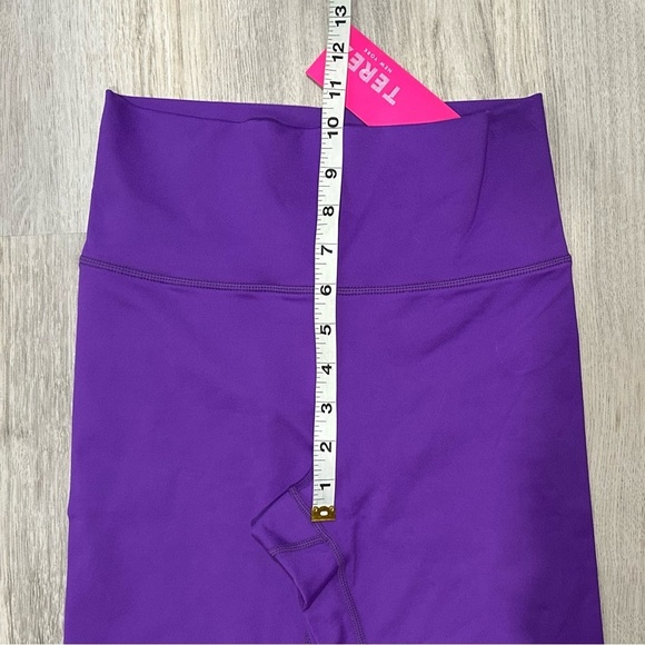 NWT Terez Athletic Leggings Pants Activewear Stretch Electric Purple Size S - Picture 4 of 6